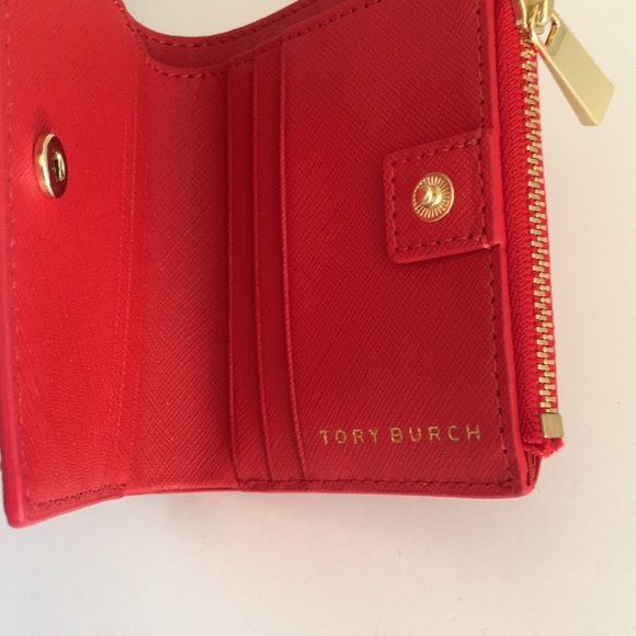 Tory Burch Emerson mini wallet poppy orange - Picture 3 of 5